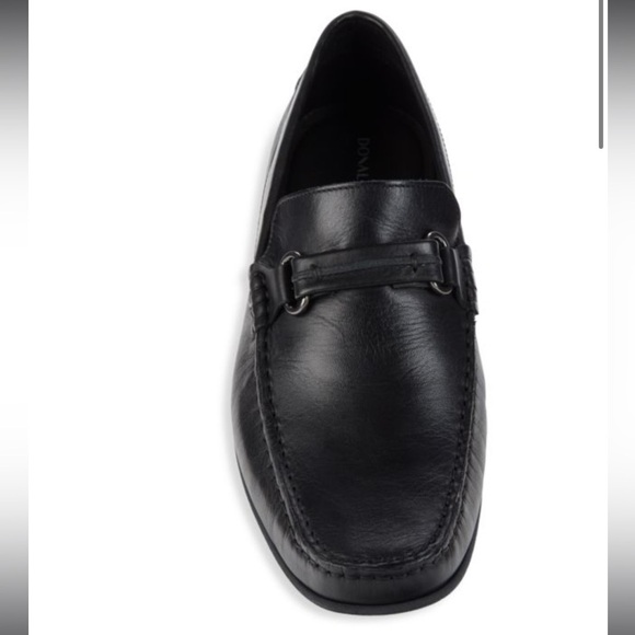 Men’s DONALD J PLINER Leather Bit Loafers in black size 12 - Picture 7 of 10